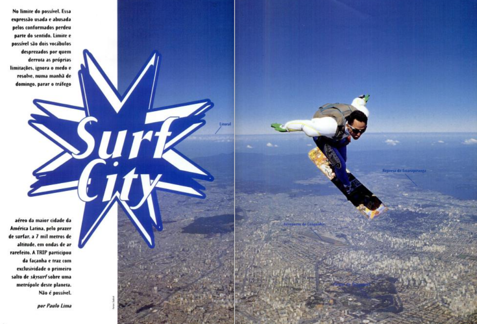 O dia em que o skysurf parou o céu de São Paulo